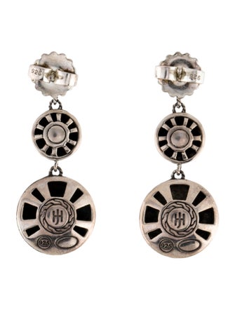 John Hardy Palu Hammered Circle Drop Earrings