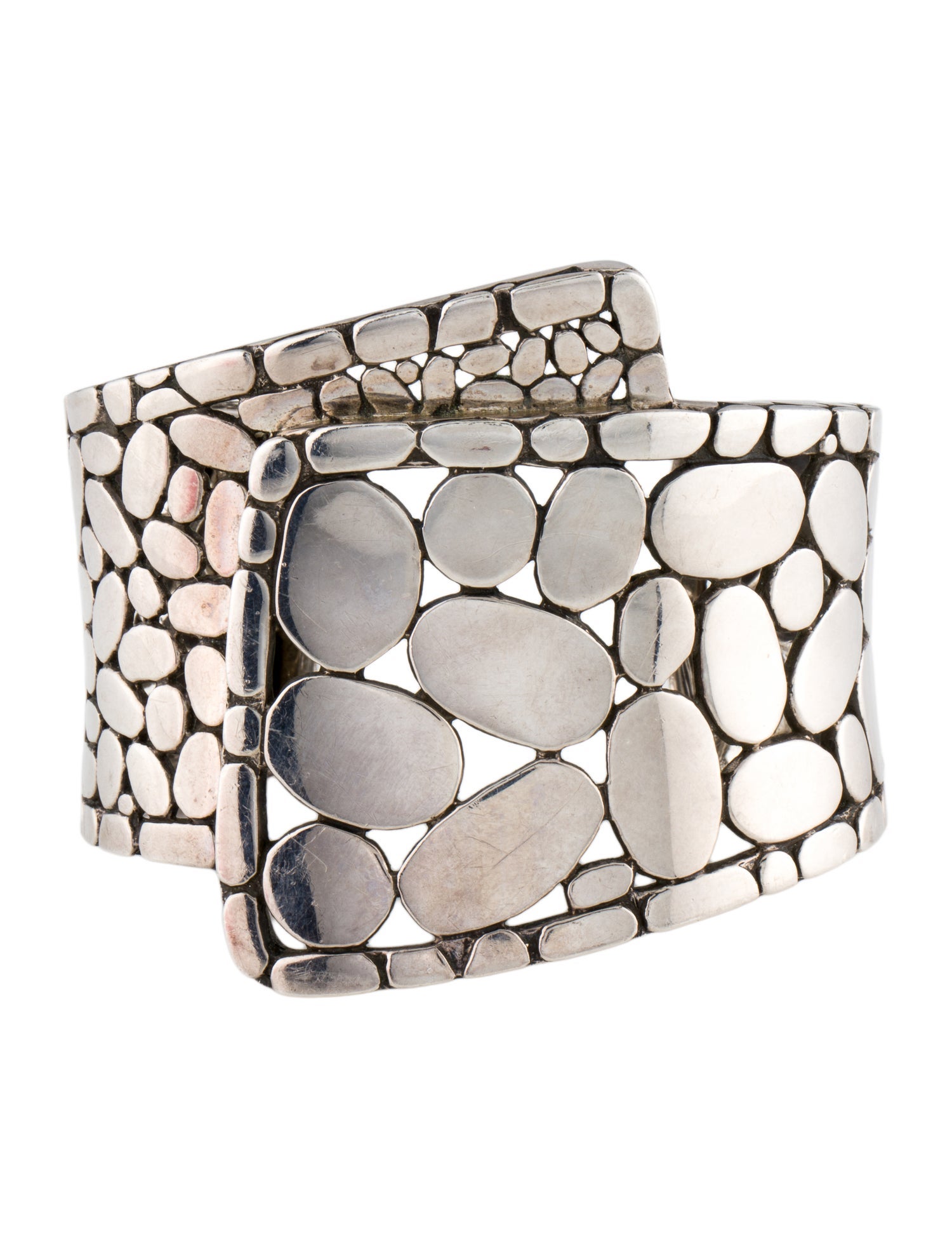 John Hardy Kali Pebble Overlap Cuff