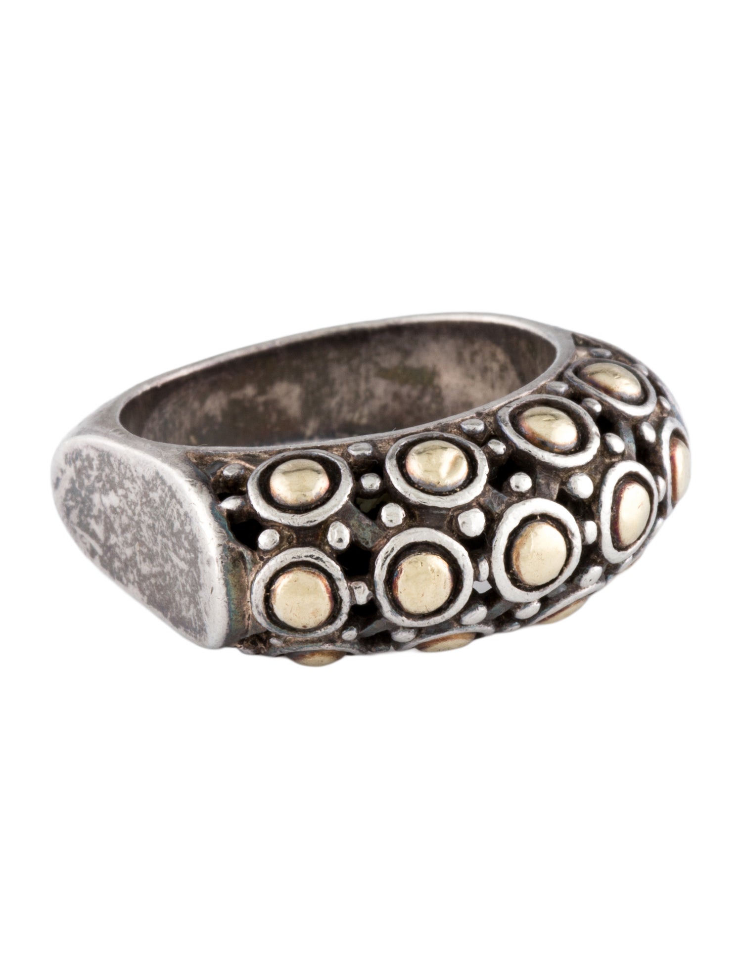 John Hardy Two-Tone Jaisalmer Dot Ring