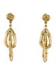 John Hardy 18K Bamboo Link Drop Earrings
