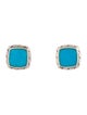 John Hardy Turquoise Classic Chain Stud Earrings