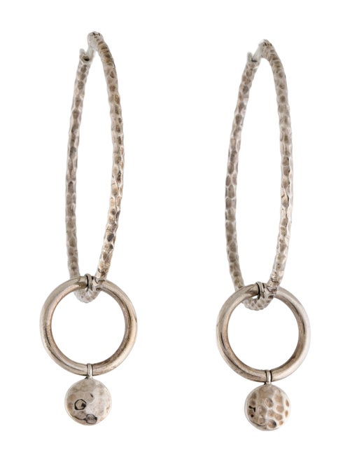 John Hardy Hammered Hoop Earrings