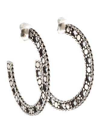John Hardy Dot Hoop Earrings