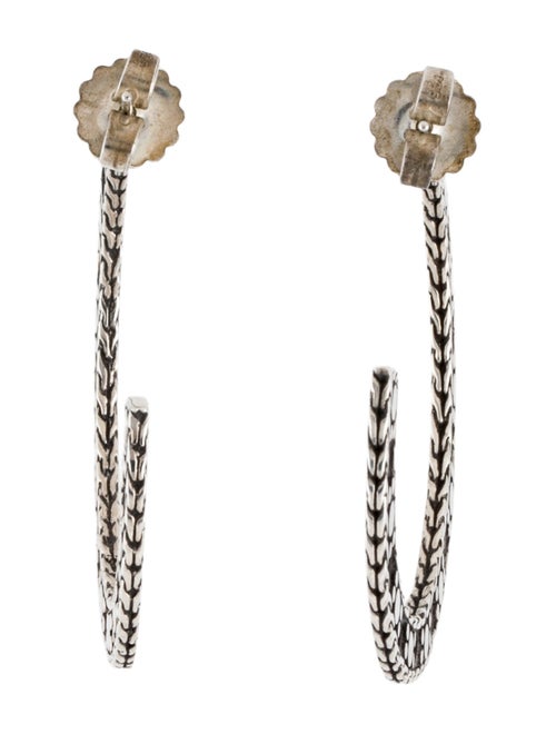 John Hardy Dot Hoop Earrings