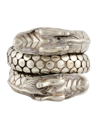John Hardy Naga Double Dragon Dot Coil Ring