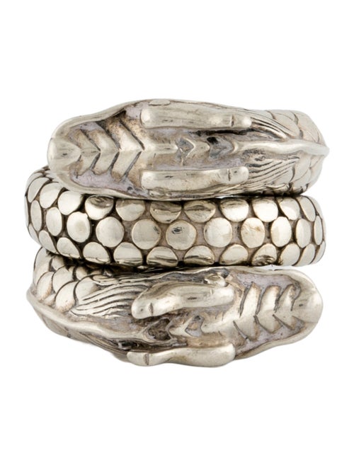John Hardy Naga Double Dragon Dot Coil Ring