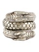 John Hardy Naga Double Dragon Dot Coil Ring