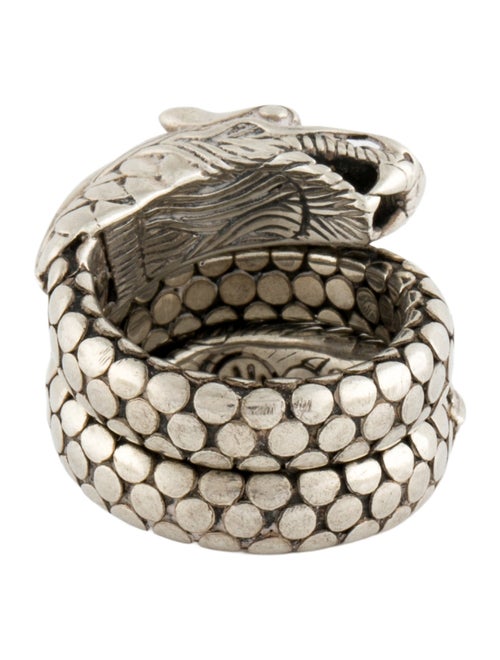 John Hardy Naga Double Dragon Dot Coil Ring