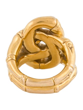 John Hardy 18K Bamboo Knot Cocktail Ring