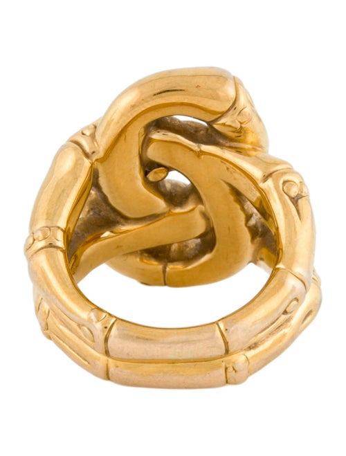 John Hardy 18K Bamboo Knot Cocktail Ring