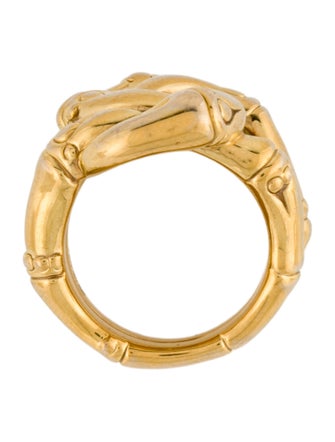 John Hardy 18K Bamboo Knot Cocktail Ring