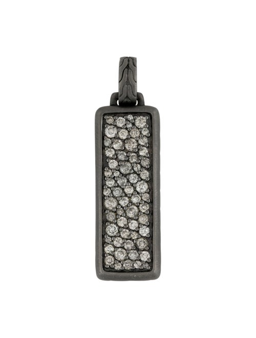 John Hardy 1.08ctw Diamond Classic Chain Bar Pendant