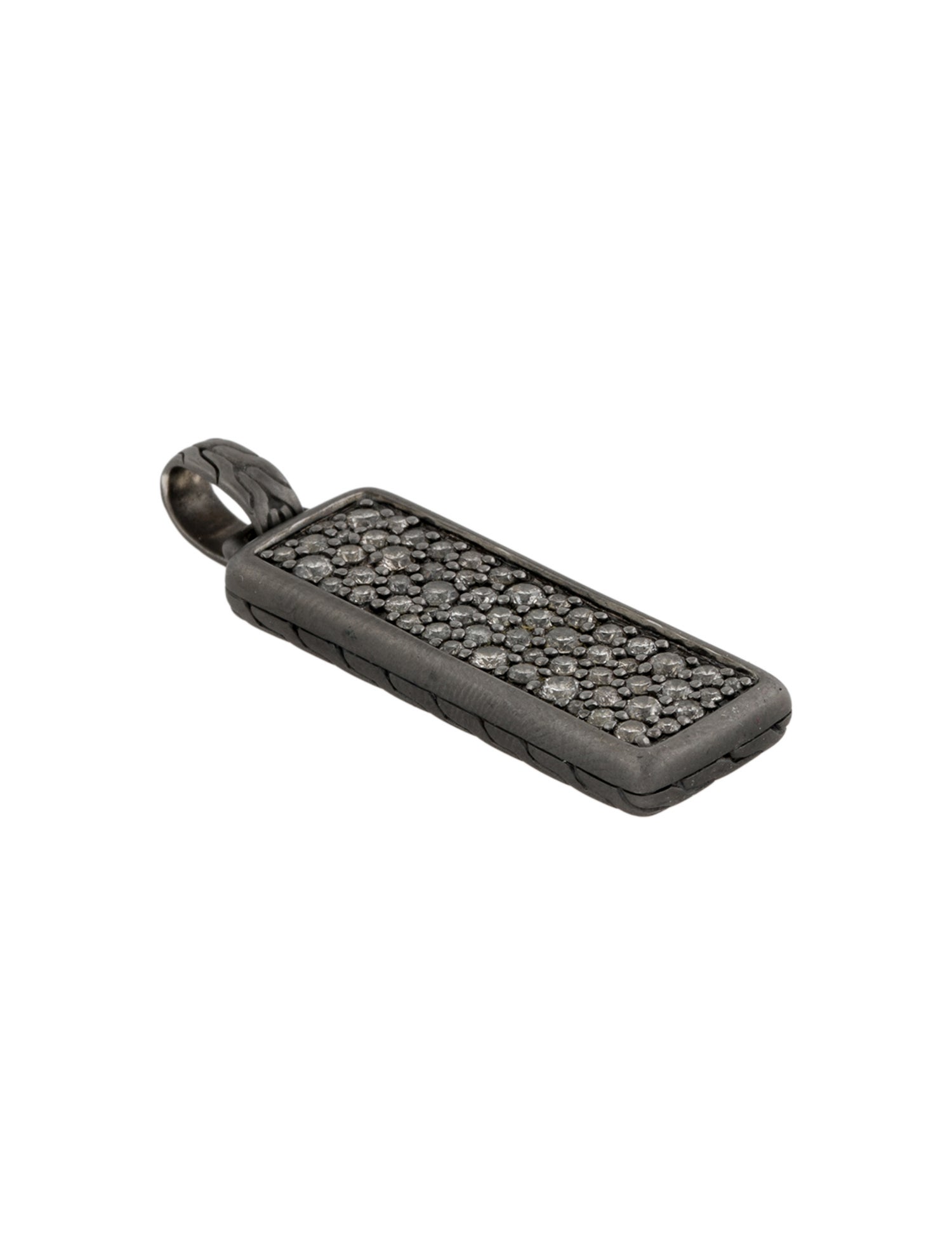 John Hardy 1.08ctw Diamond Classic Chain Bar Pendant