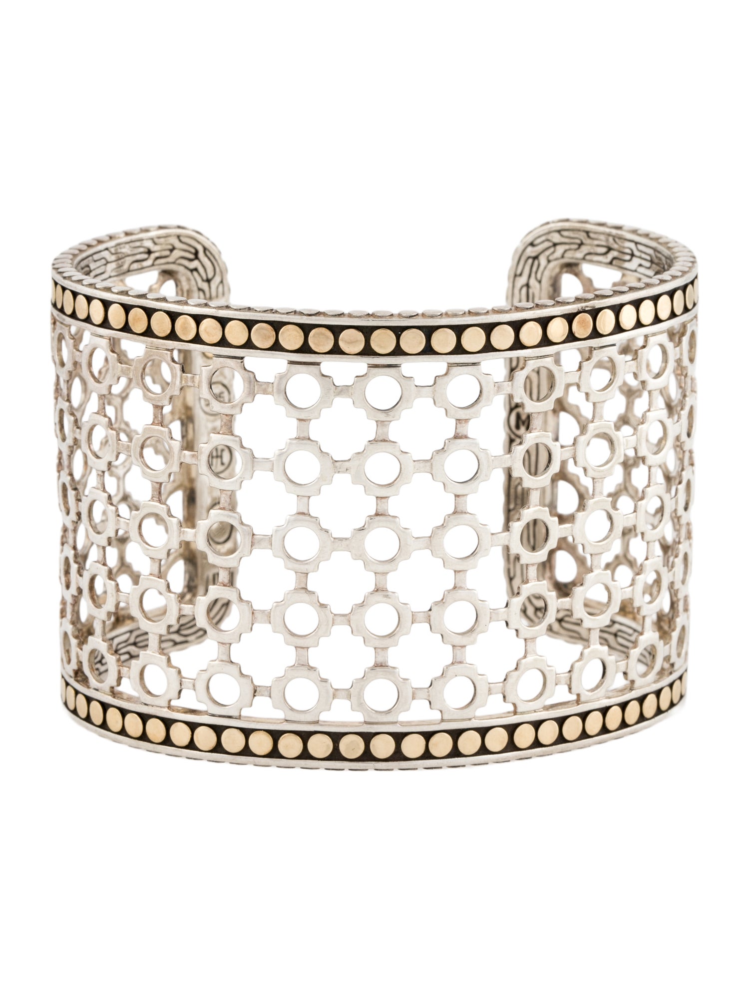 John Hardy Two-Tone Dot Cuff Bracelet