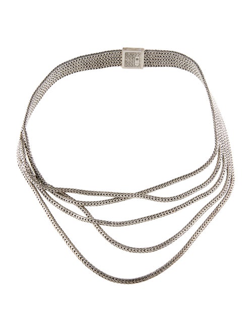 John Hardy Rata Chain Multi Row Necklace