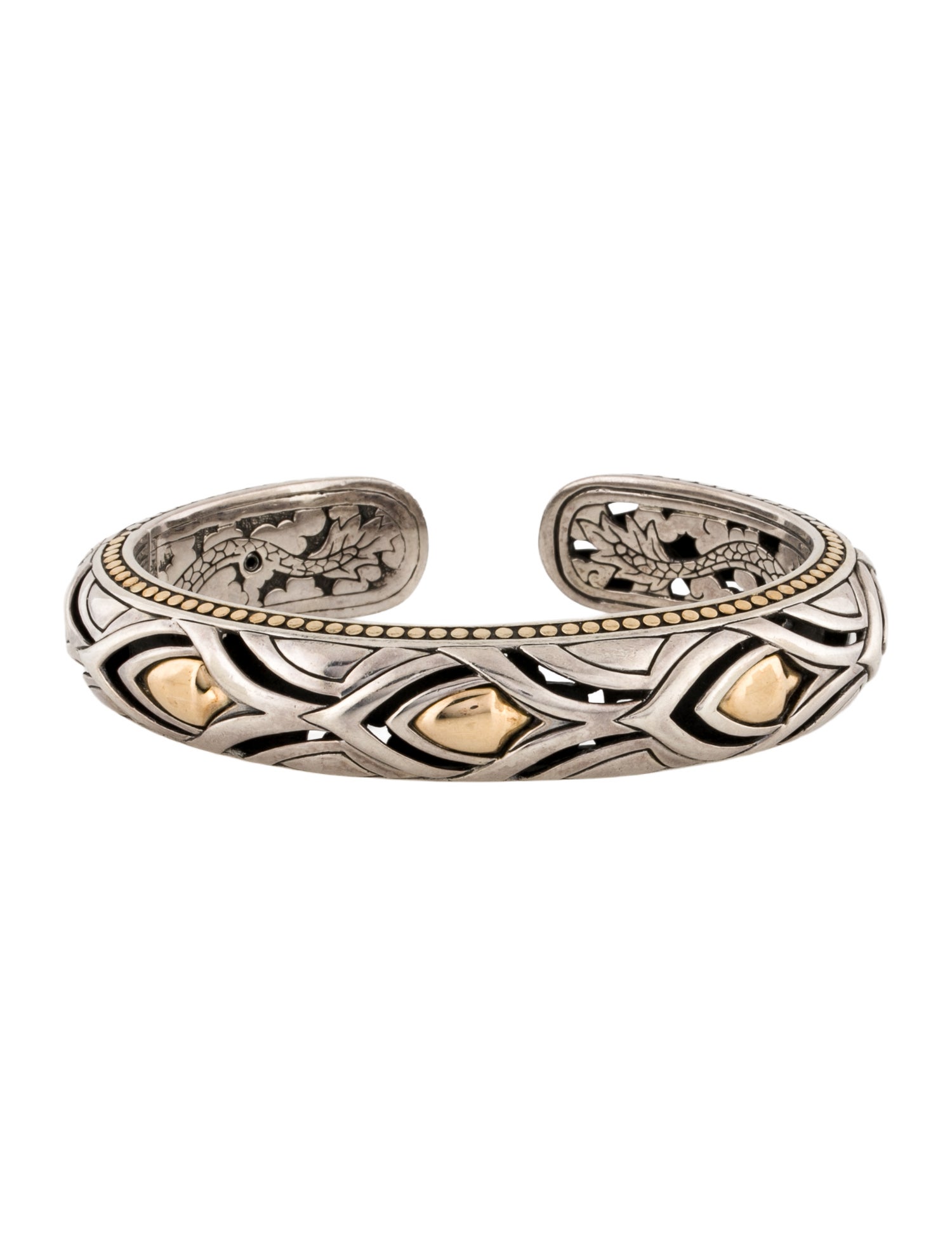 John Hardy Two-Tone Legends Naga Kick Cuff Bracelet