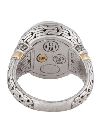 John Hardy Pearl & Diamond Cocktail Ring