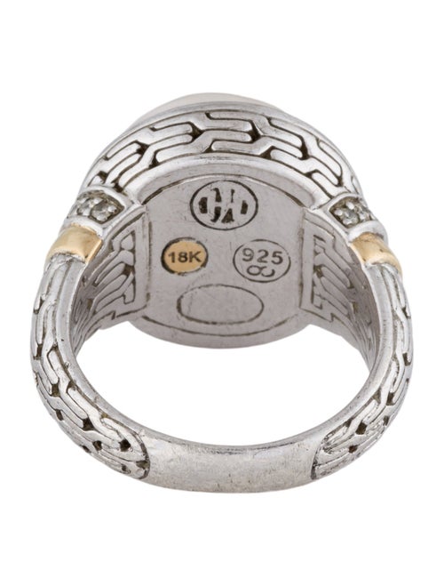 John Hardy Pearl & Diamond Cocktail Ring