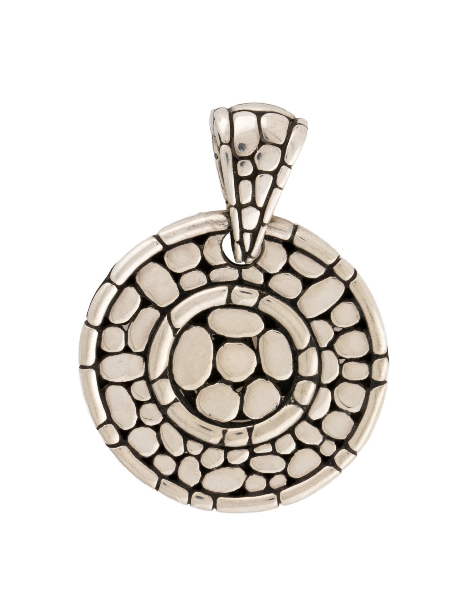John Hardy Kali Pebble Round Pendant