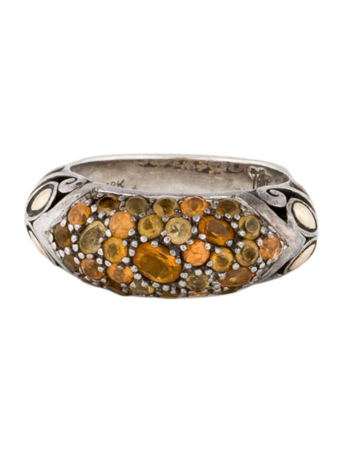 John Hardy Citrine & Garnet Batu Kawung Band