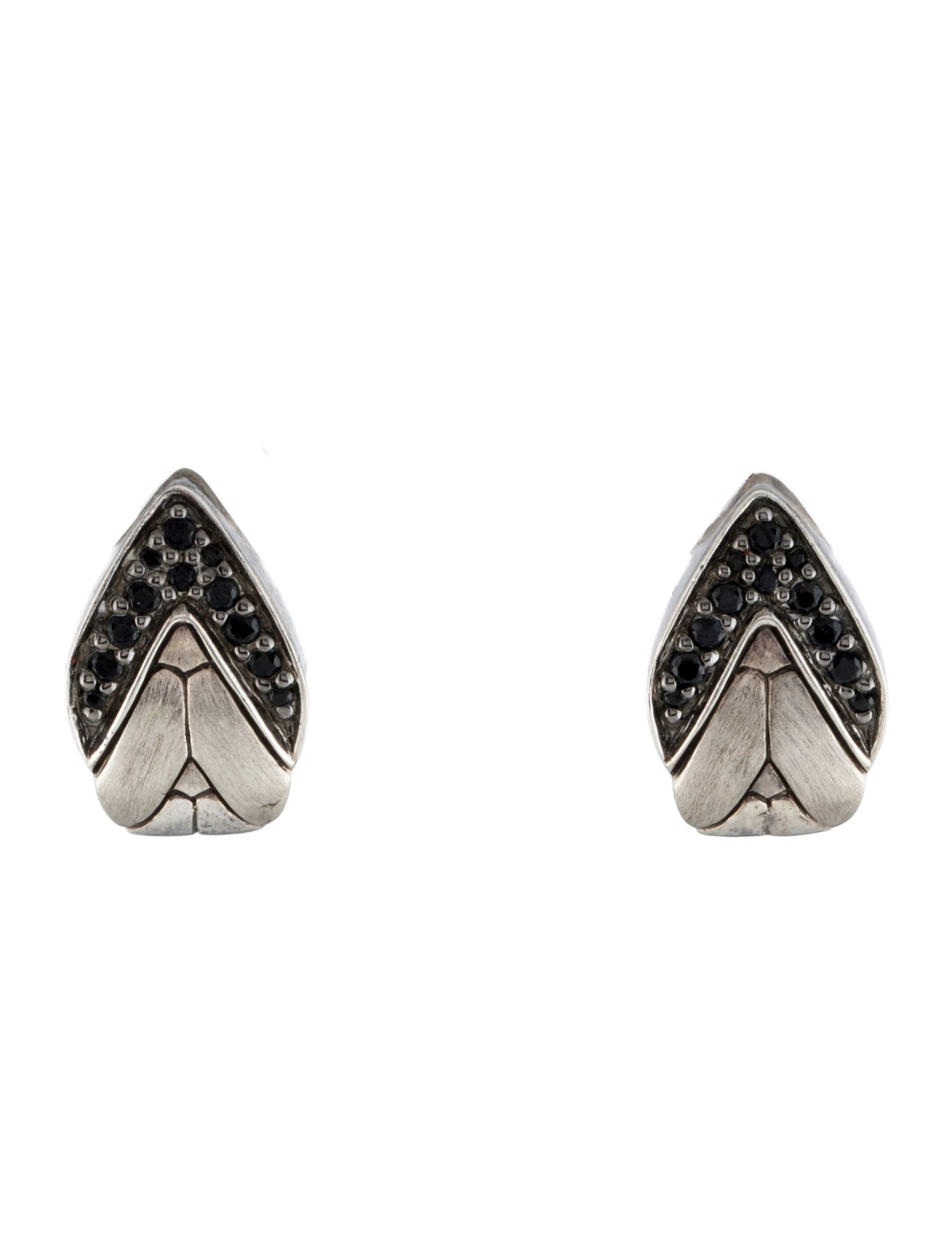 John Hardy Sapphire Buddha Belly Earclip Earrings