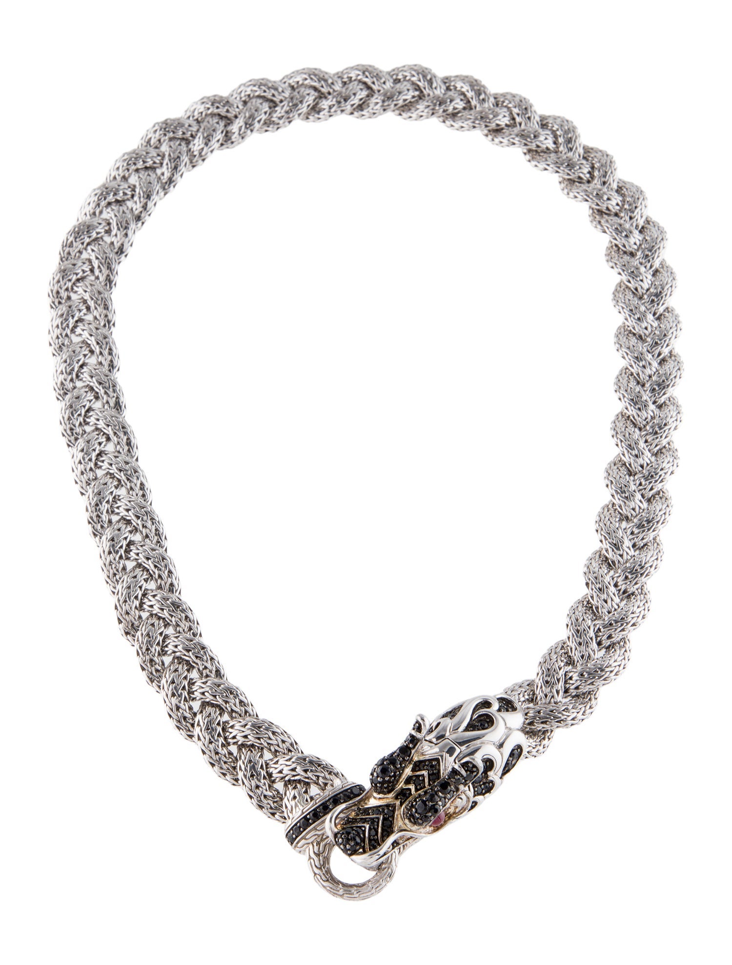 John Hardy Sapphire & Ruby Legends Naga Collar Necklace
