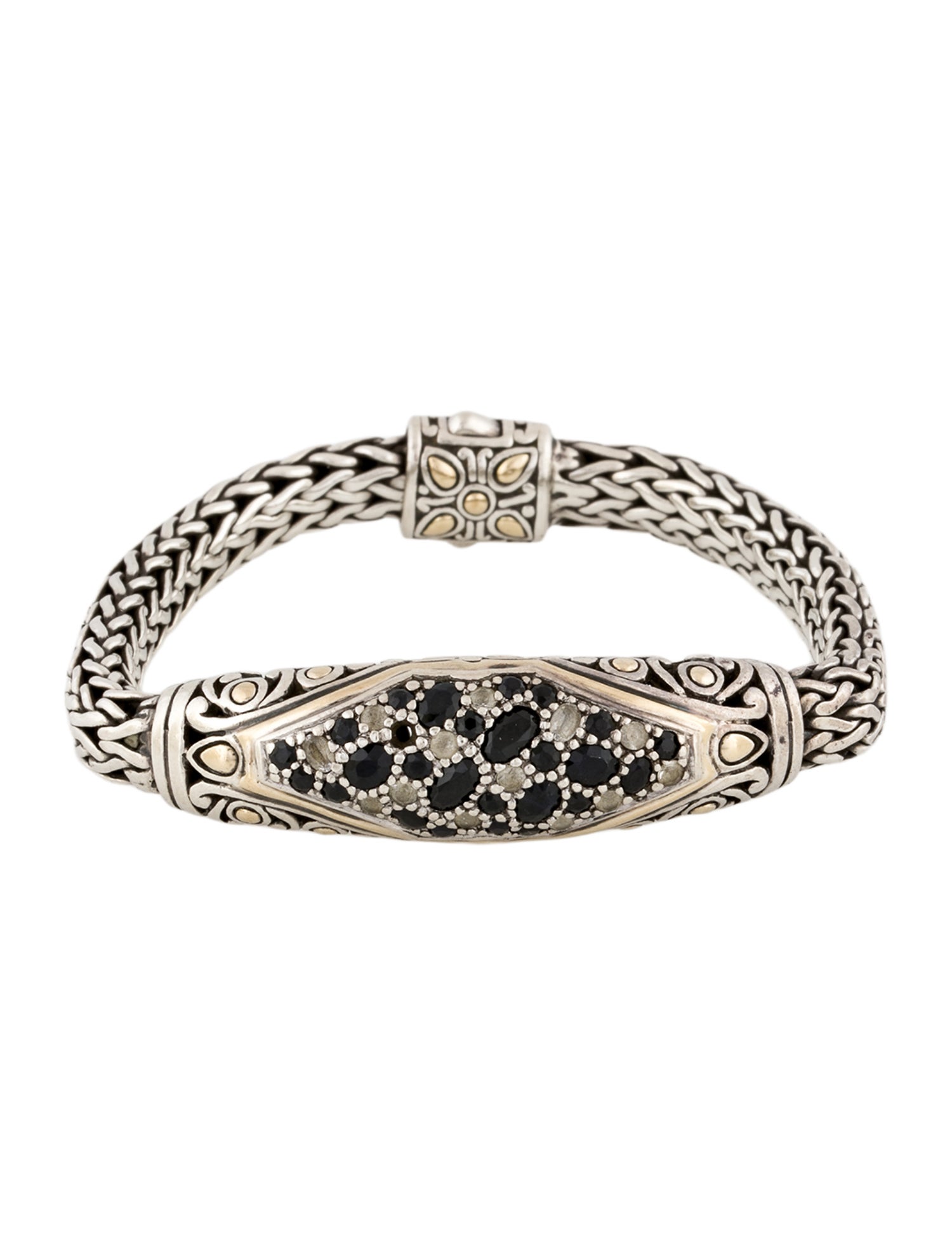 John Hardy Two Tone Sapphire Jaisalmer Bracelet