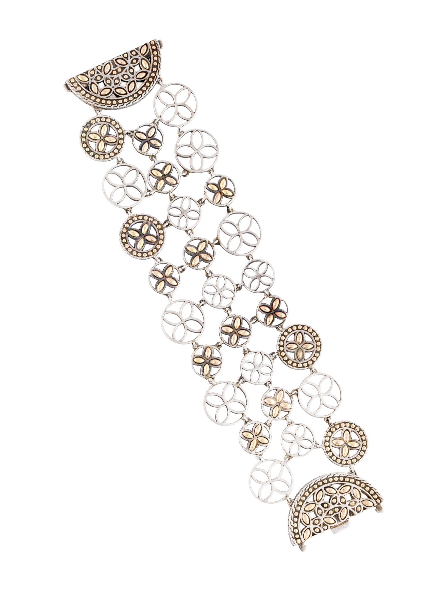 John Hardy Two-Tone Wide Bangle Bracelet