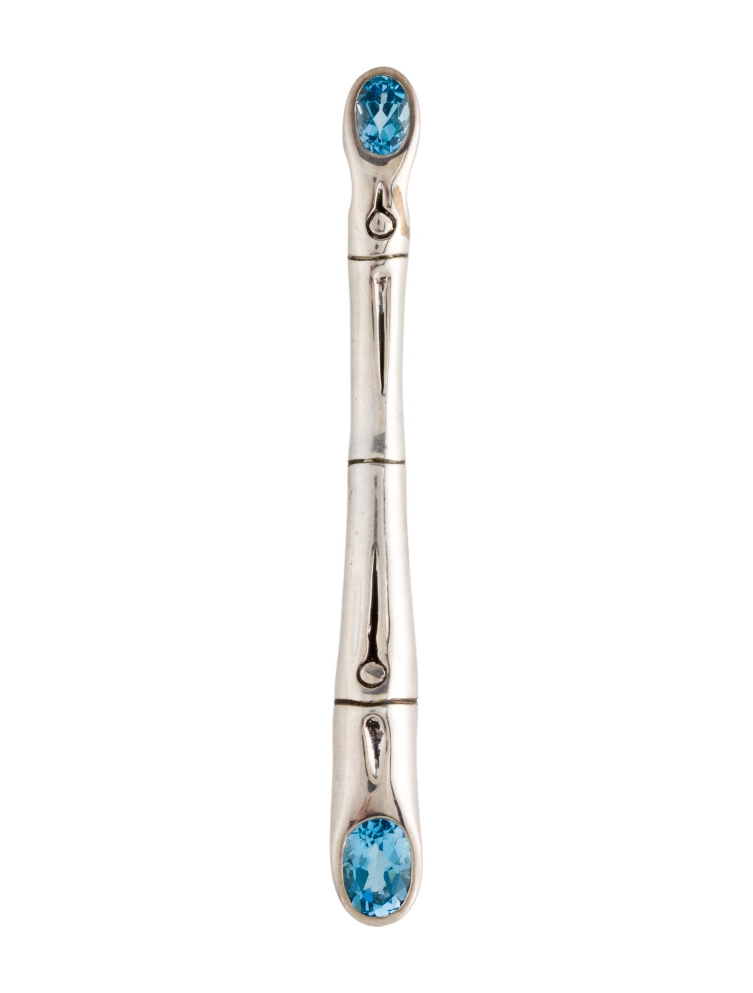 John Hardy Topaz Bamboo Pendant