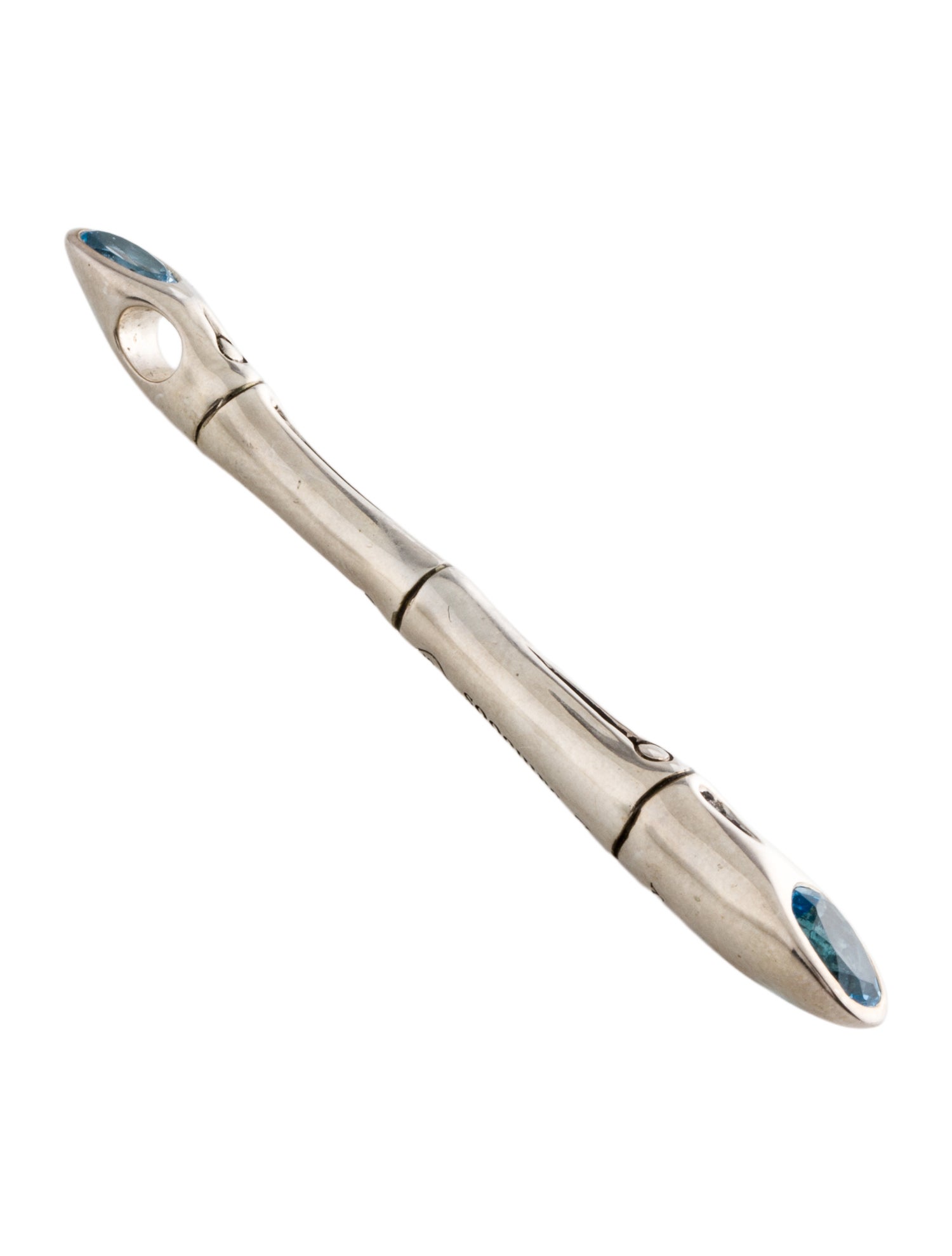 John Hardy Topaz Bamboo Pendant