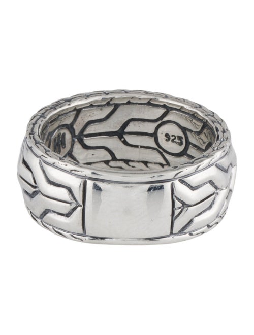 John Hardy Carved Chain Band Ring