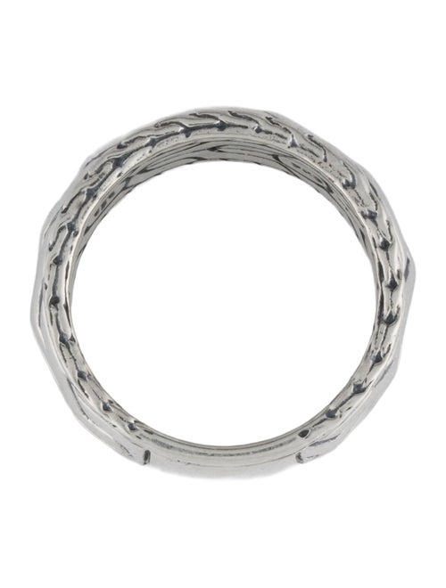John Hardy Carved Chain Band Ring