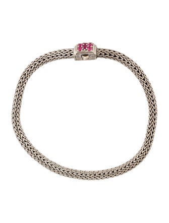 John Hardy Ruby Icon Bracelet