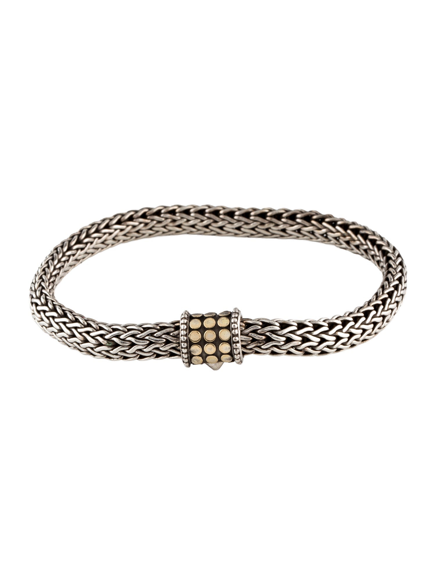 John Hardy Two-Tone Dot Icon Chain Bracelet
