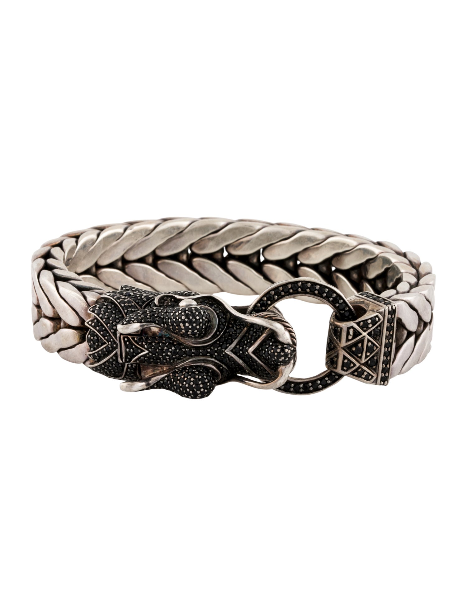 John Hardy Sapphire Dragon Head Station Bracelet