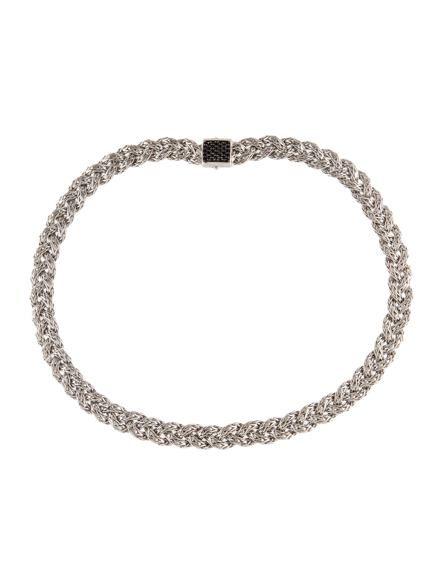 John Hardy Sapphire Classic Chain Braided Necklace