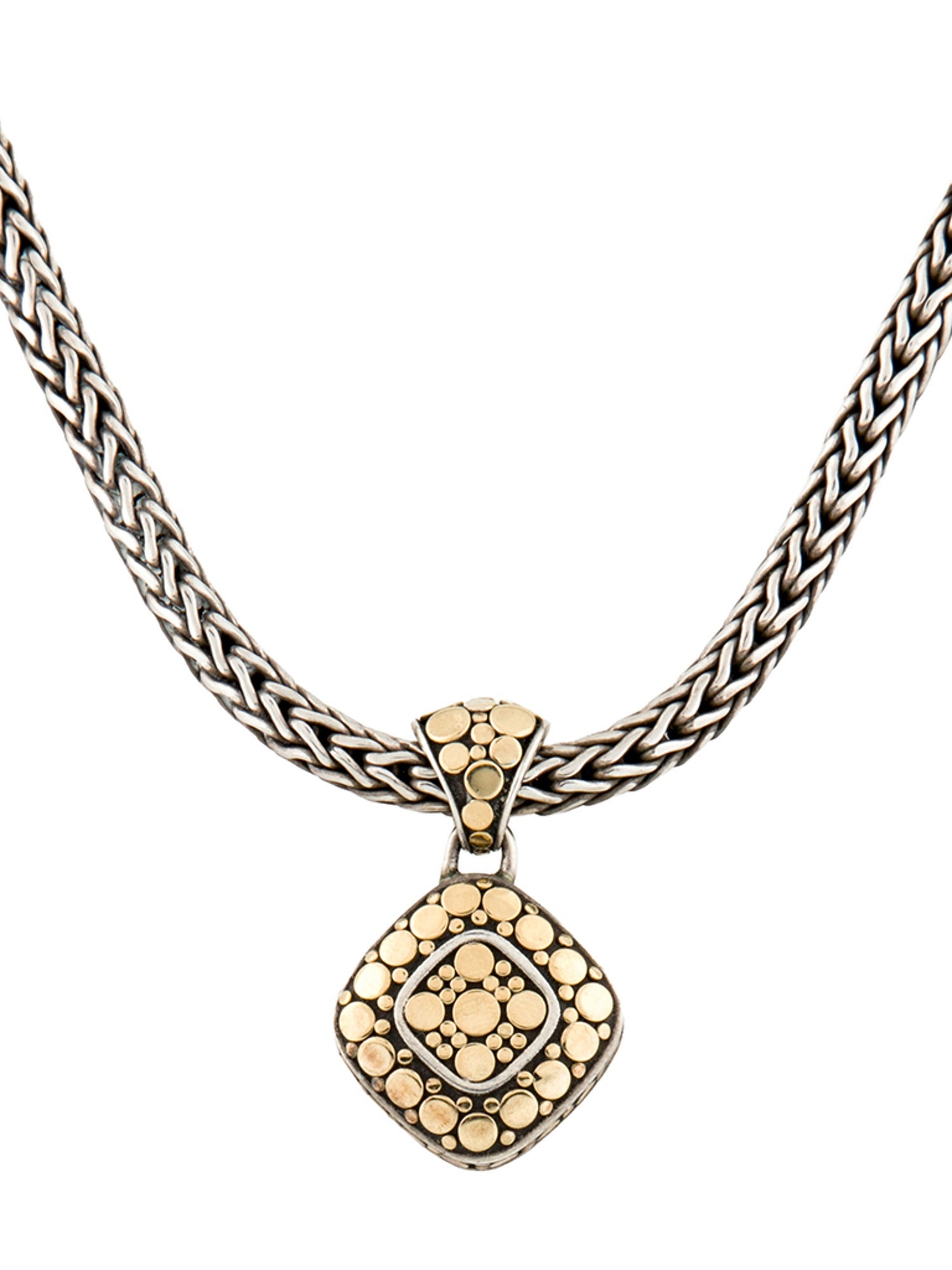 John Hardy Two-Tone Dot Pendant Necklace