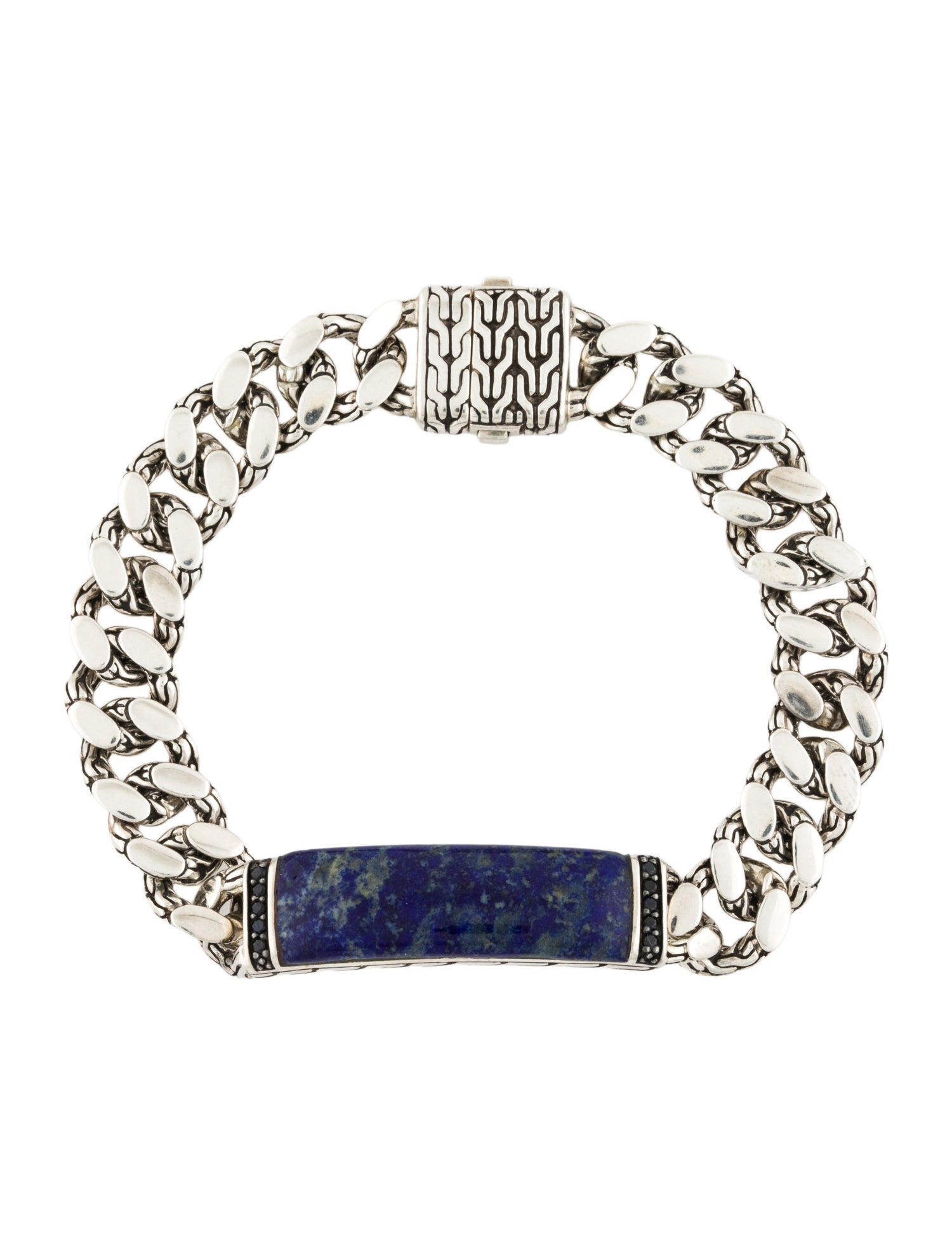 John Hardy Lapis Lazuli & Sapphire ID Link Bracelet