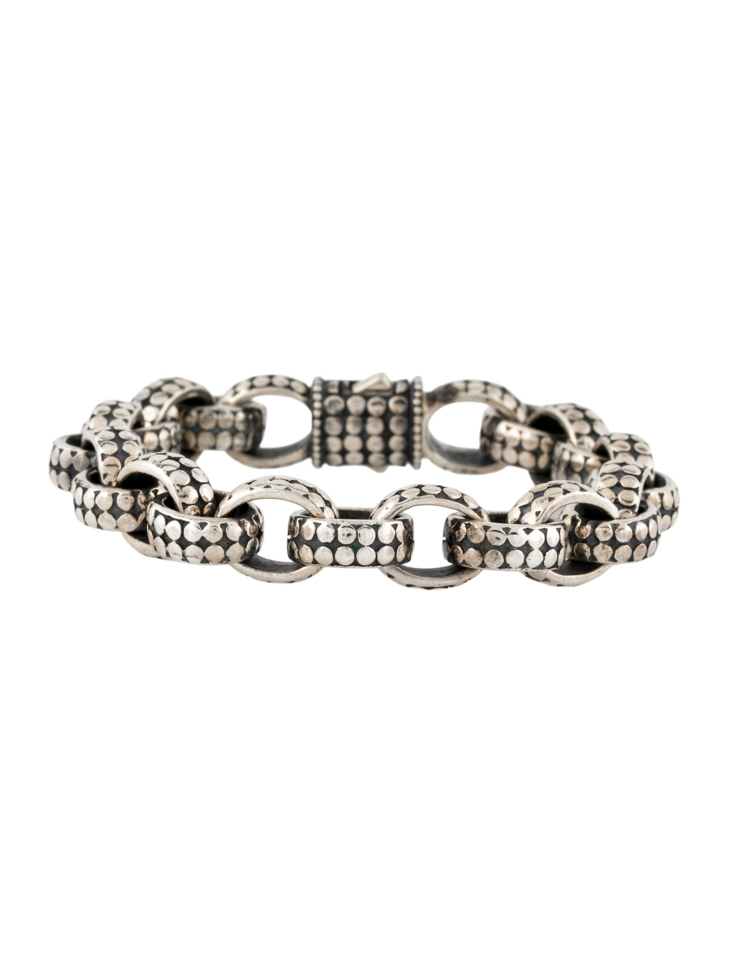 John Hardy Dot Oval Link Bracelet