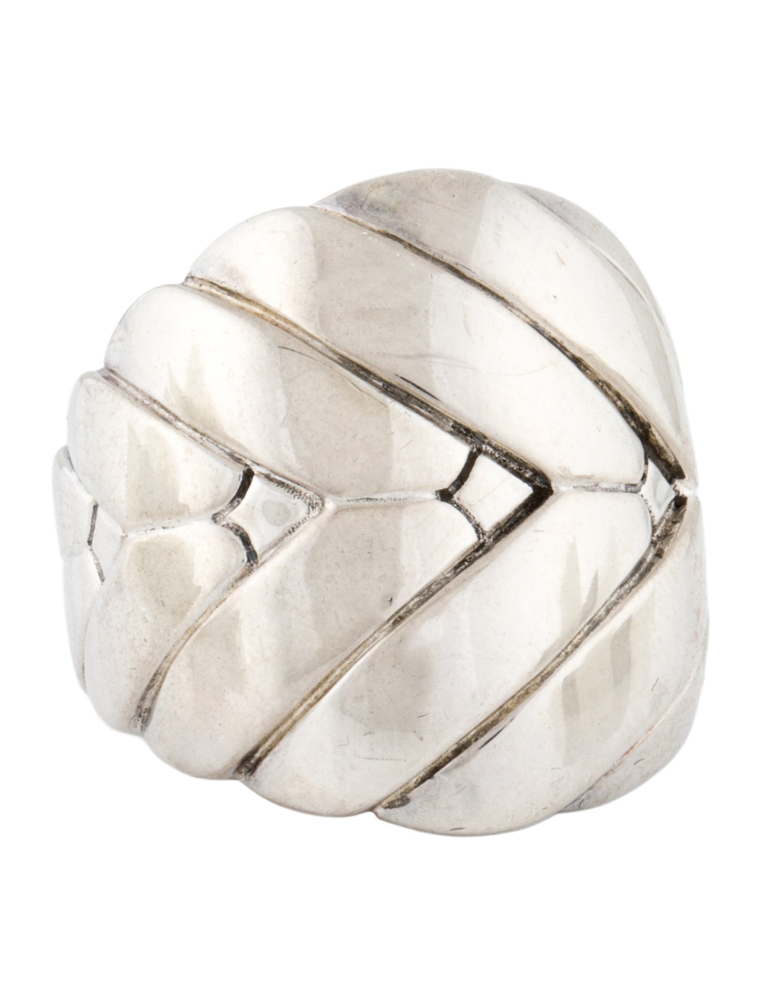 John Hardy Chevron Cockail Ring