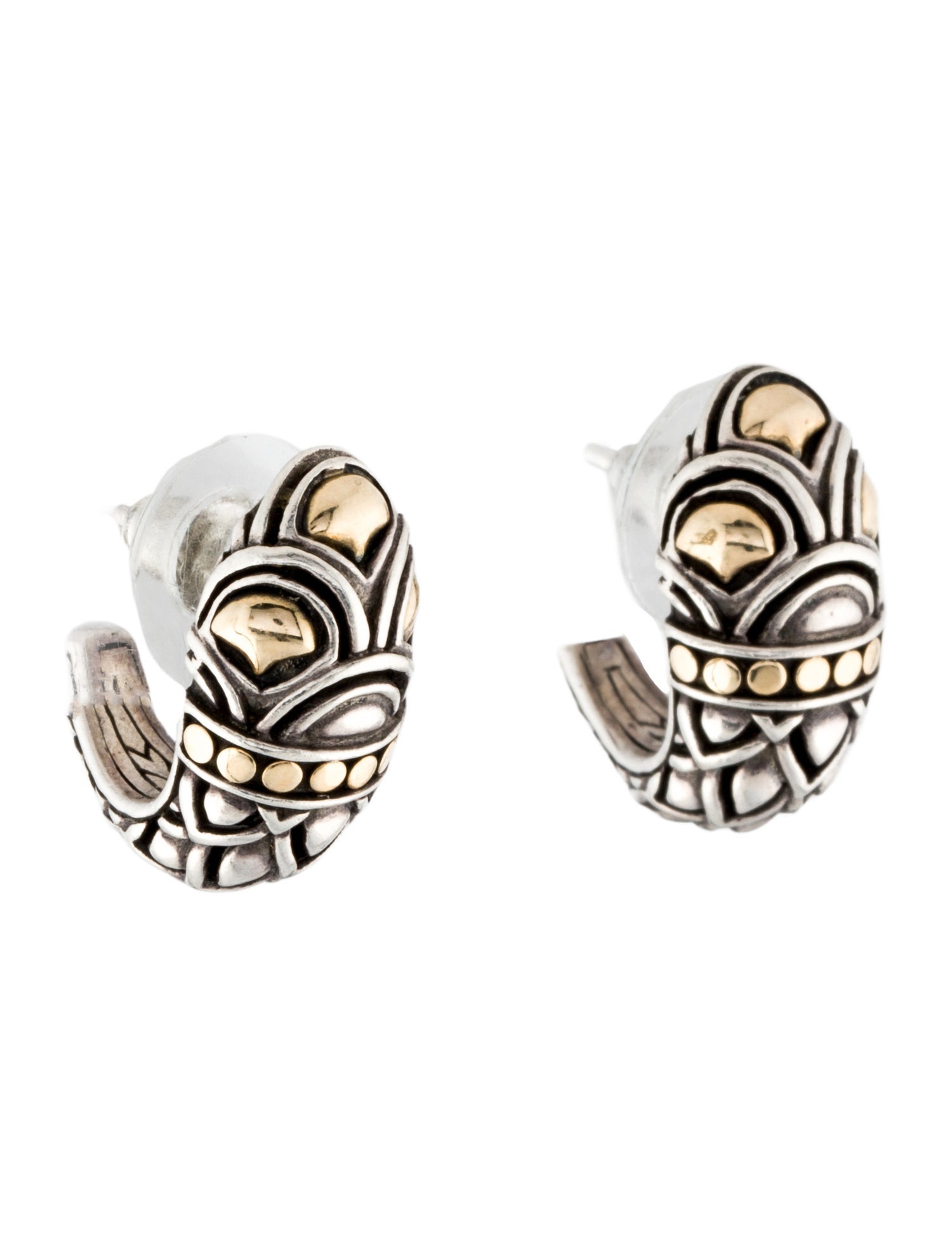 John Hardy Two-Tone Legends Naga Shrimp Earrings