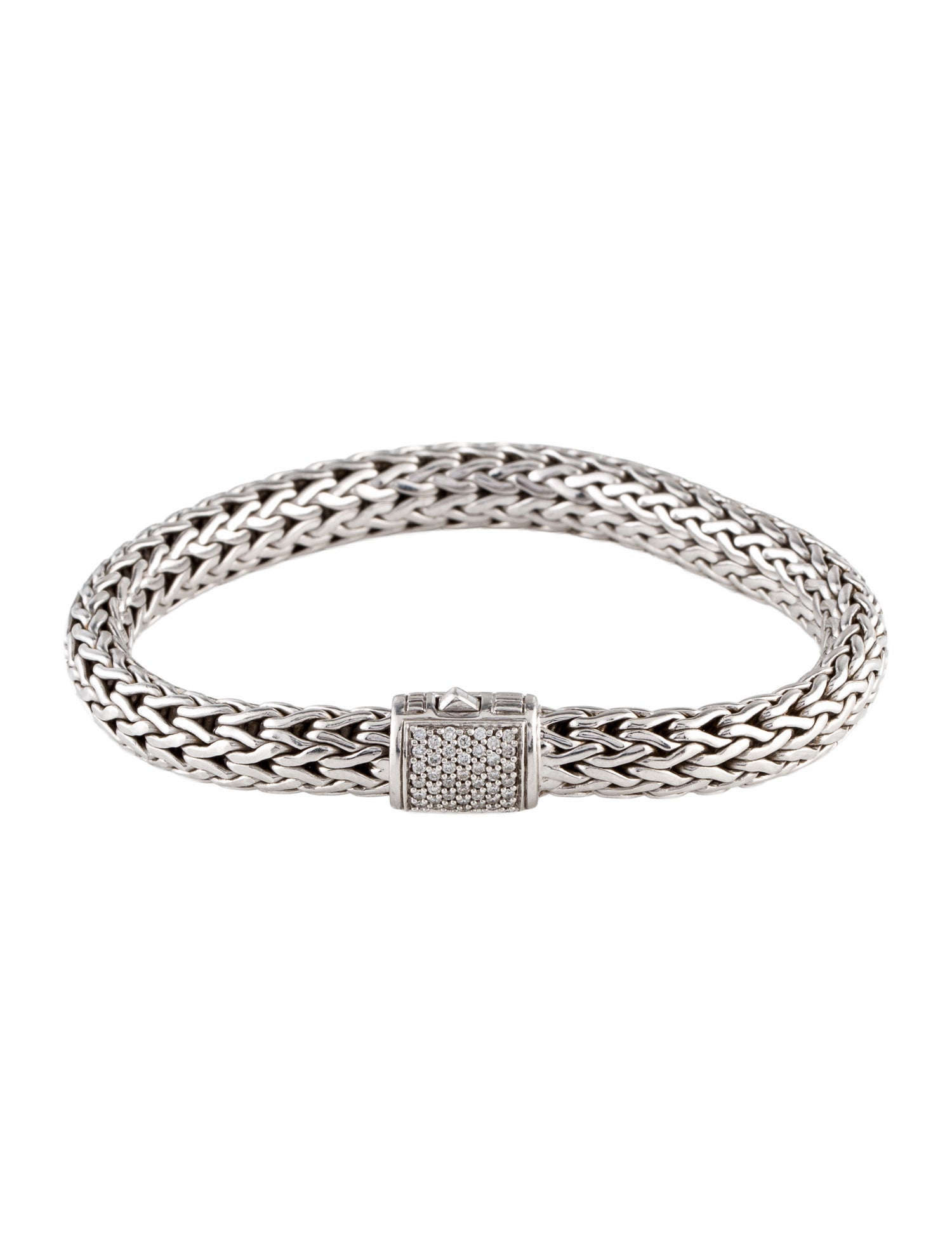 John Hardy Diamond Lava Link Bracelet