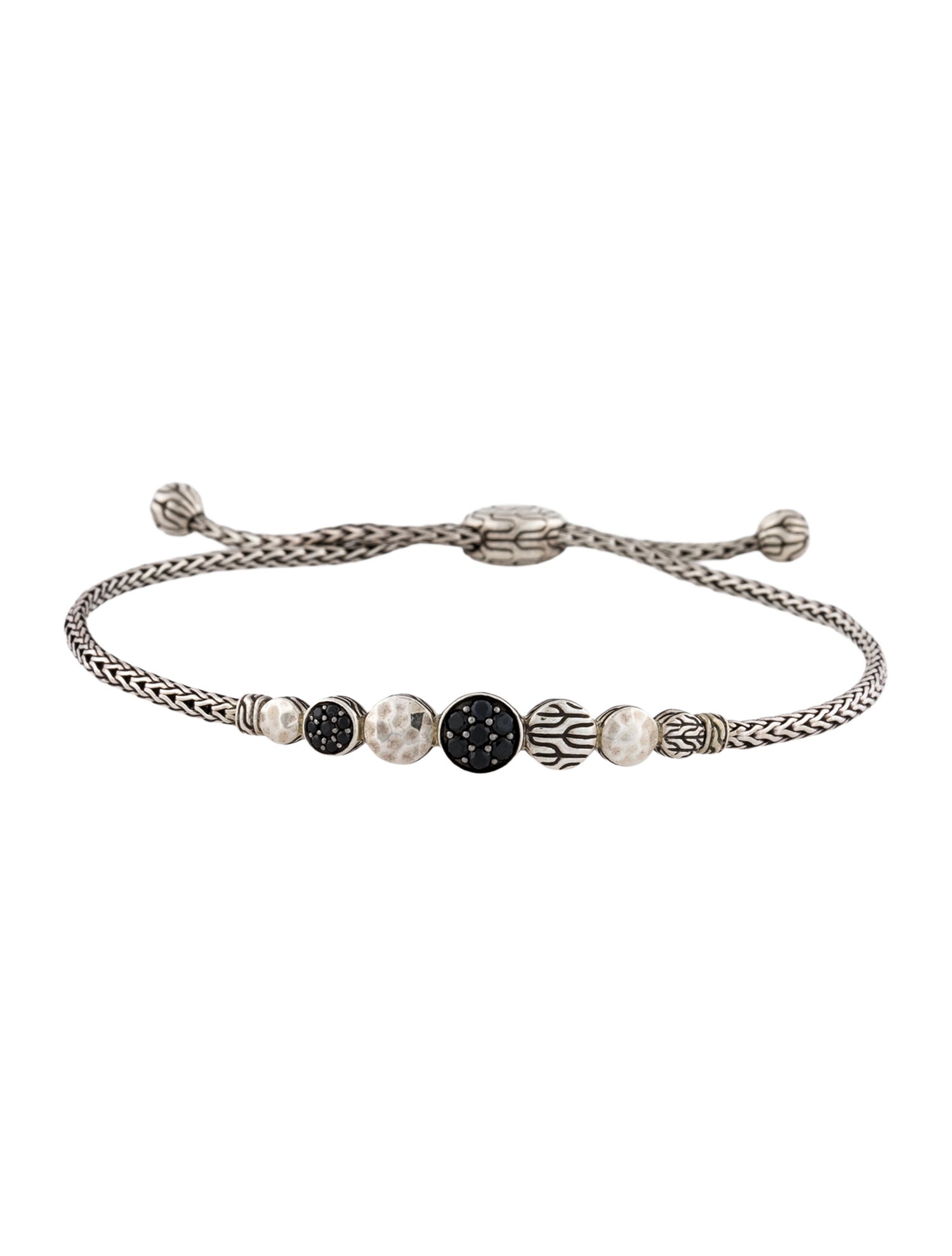 John Hardy Sapphire & Spinel Pull Through Bracelet