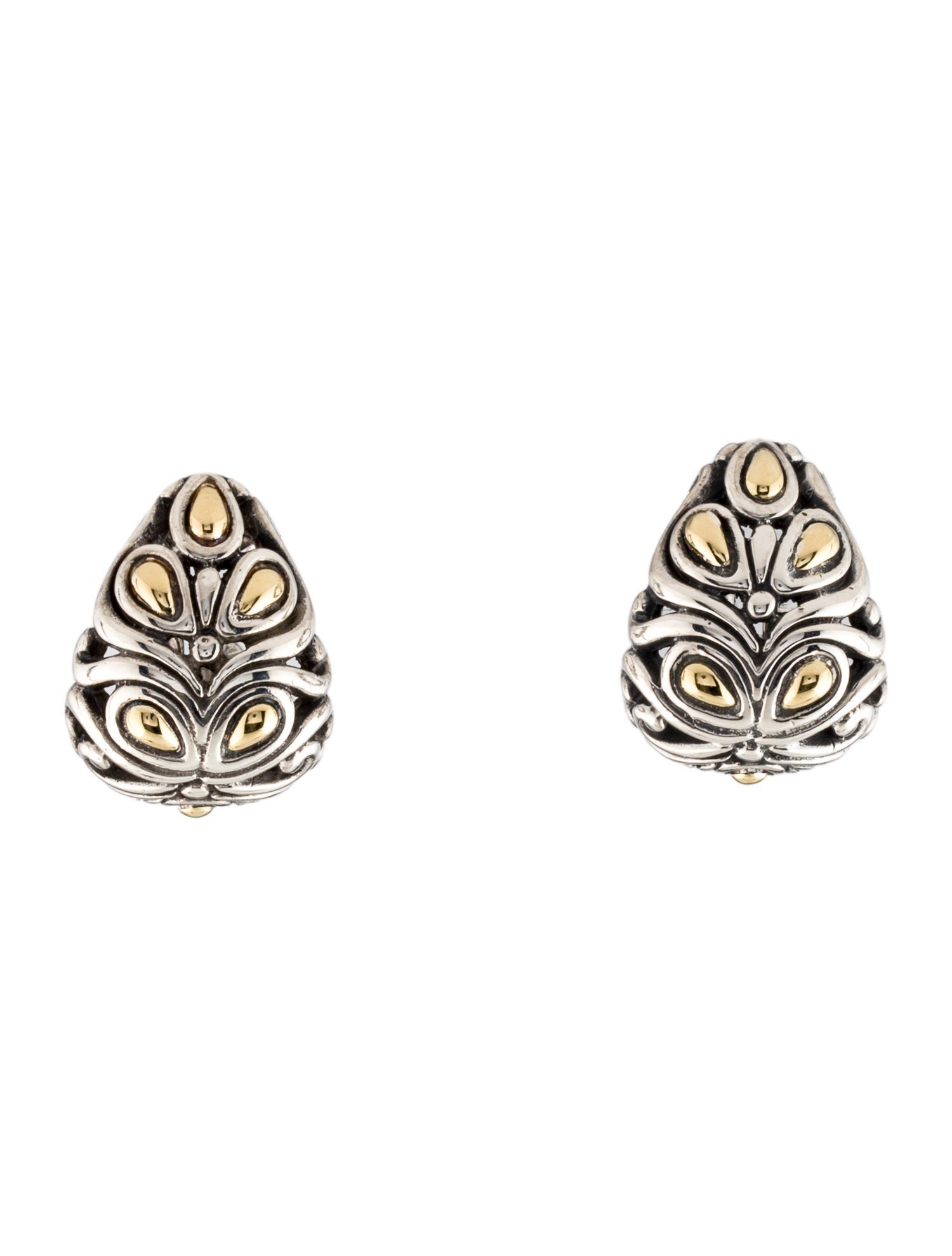 John Hardy Buddha Belly Earclip Earrings