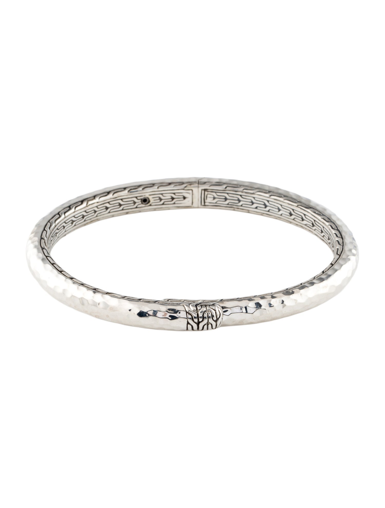 John Hardy Hammered Slim Kick Cuff