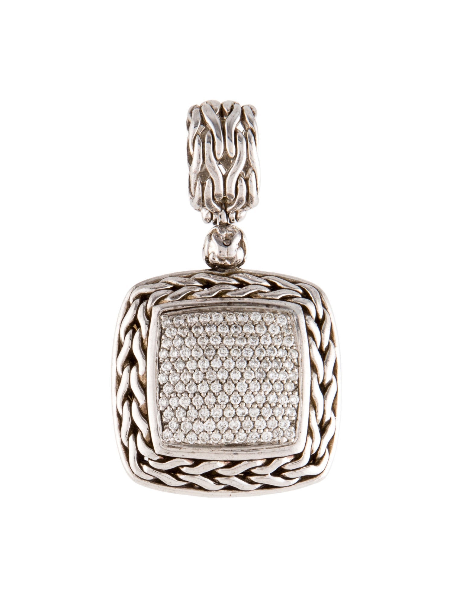 John Hardy Diamond Pavé Classic Chain Enhancer Pendant