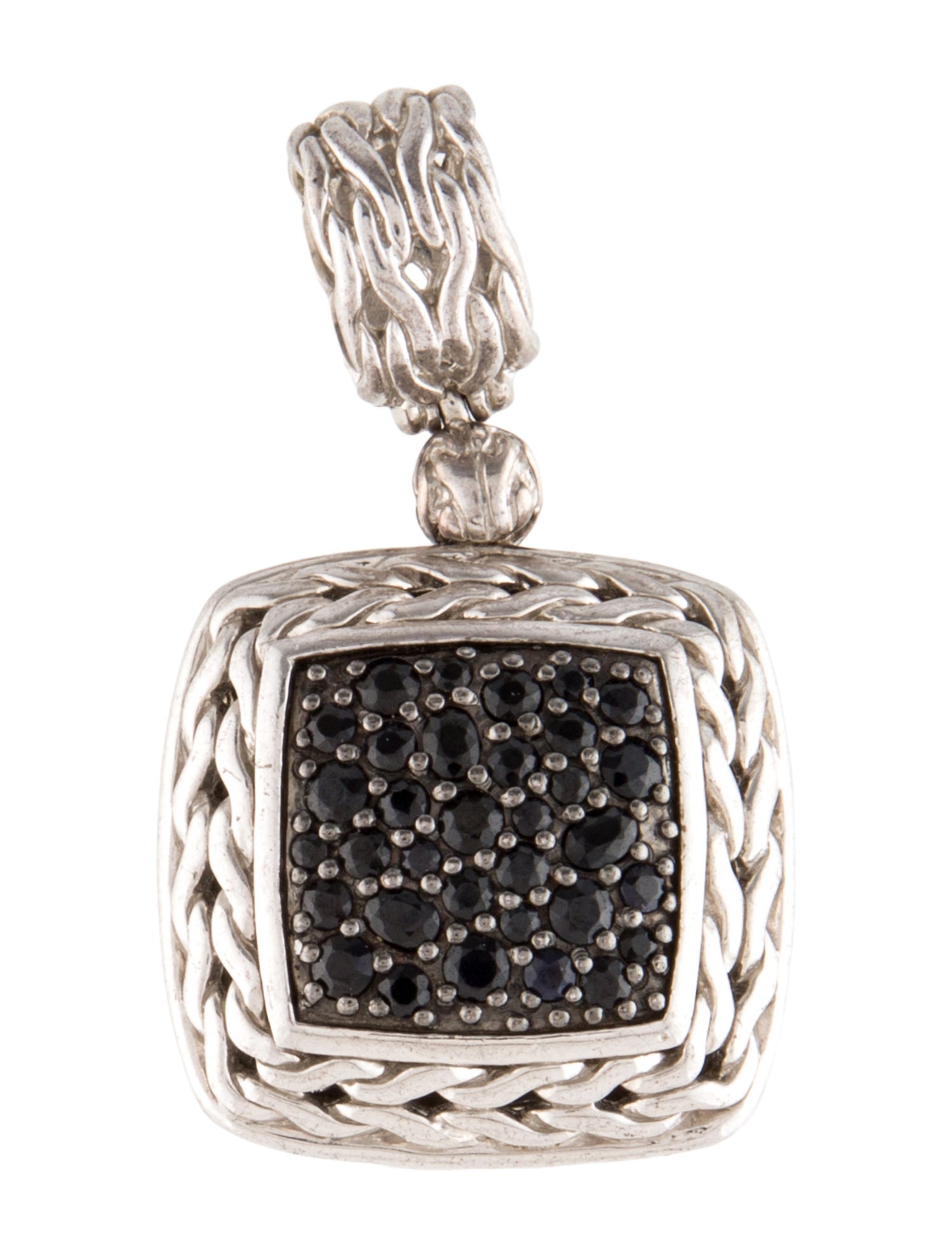 John Hardy Sapphire Classic Chain Enhancer Pendant