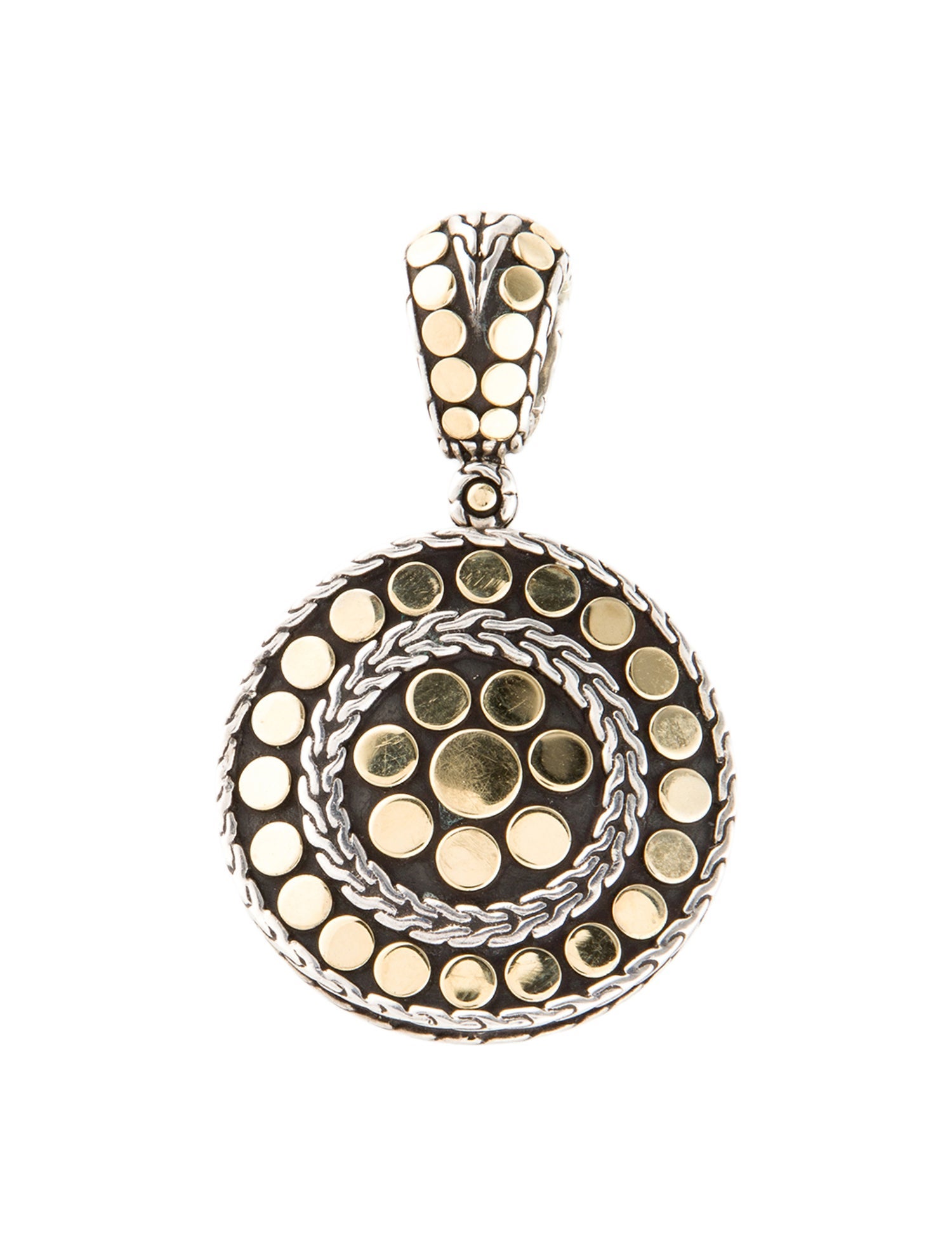 John Hardy Two-Tone Dot Enhancer Pendant