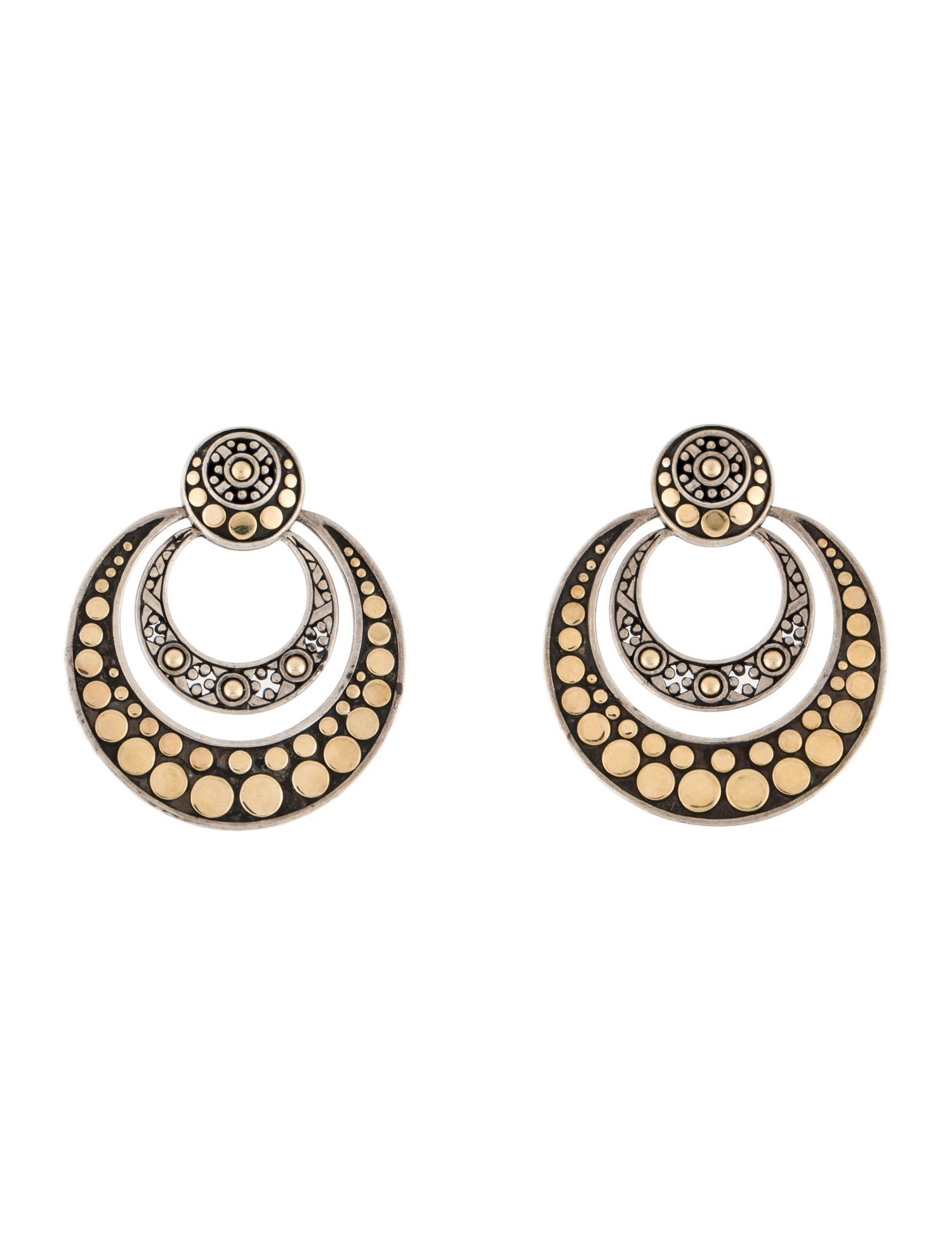 John Hardy Two-Tone Drop Earrings