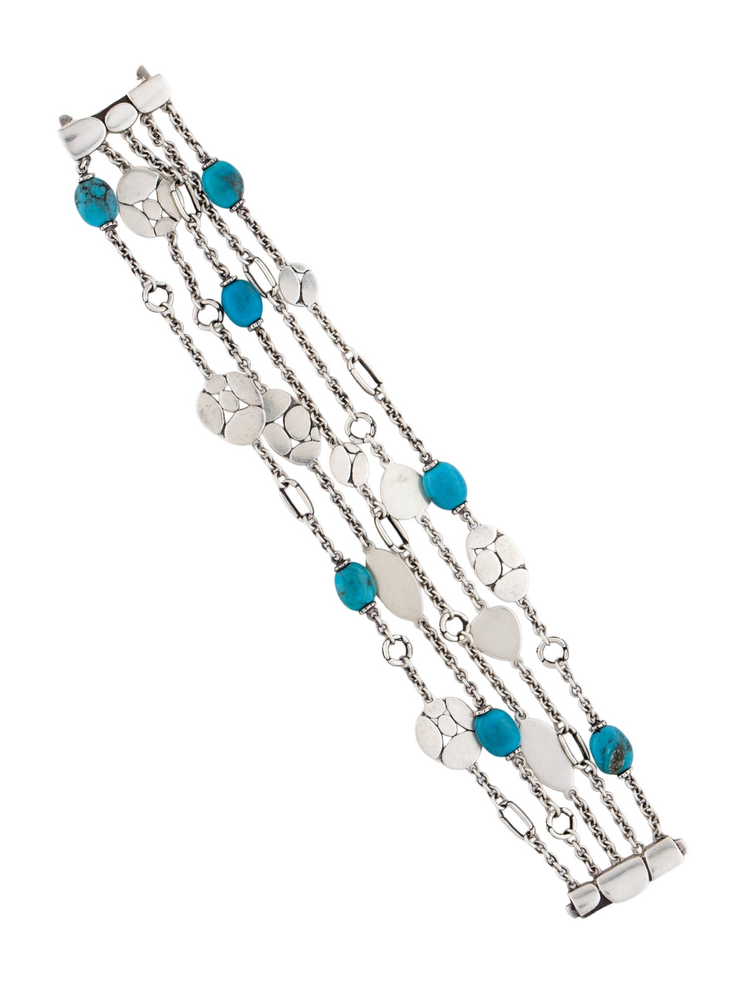 John Hardy Turquoise Multi-Chain Bracelet